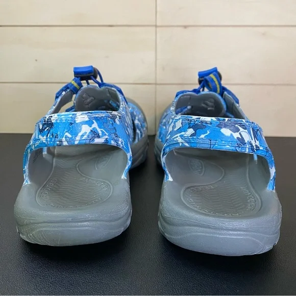 Keen Newport Foamies Waterproof Sandals Kid's Youth Size 4 Shoes Blue Grey - Picture 6 of 11